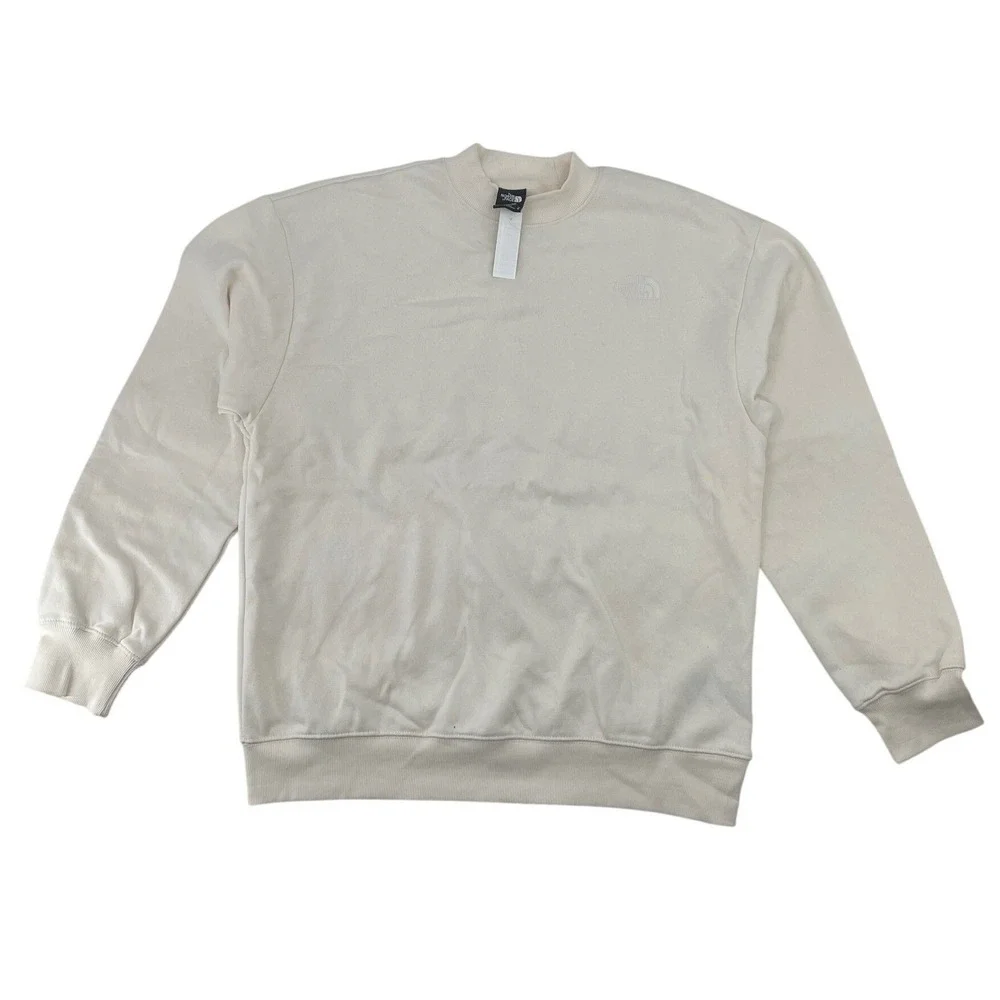 The North Face Sweatshirt Crewneck Size M Cream Excellent